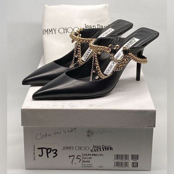 Jimmy Choo JEAN PAUL GAULTIER Bing 90MM Mules size 37.5 - Picture 14 of 16